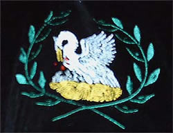 Machine embroidered patch