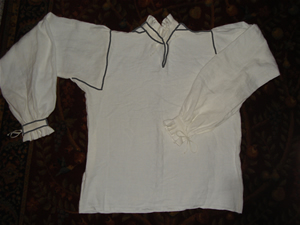 shirt with lines for pattern pieces