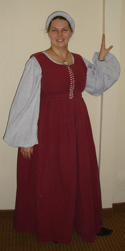 Red 15th Cent. Italian gown