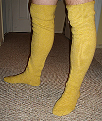 Stockings modeled