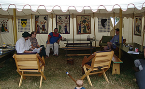 Vair and Ermine Common Tent, Pennsic 36